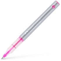 Ручка-роллер Faber-Castell Free Ink колір чорнила рожевий, 0,7 мм, одноразова