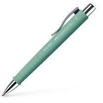 Ручка кулькова Faber-Castell POLY BALL ХВ автоматична, м'ятний каучуковий корпус, синя 1,0 мм