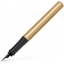 Ручка перова Faber-Castell GRIP 2011 Gold Edition корпус золотий металік, перо F