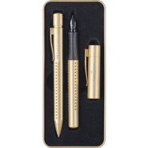 Подарунковий набір ручок Faber-Castell GRIP Gold Edition в металевому пеналі