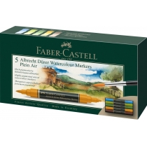 Маркери акварельні двосторонні Faber-Castell Albrecht Durer Plein Air, 5 кольорів