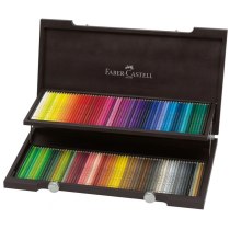 Олівці художні кольорові Faber-Castell POLYCHROMOS 120 кольорів в дерев'яному пеналі