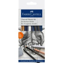 Набір для скетчів "Вугілля" з 7 предметів Faber-Castell