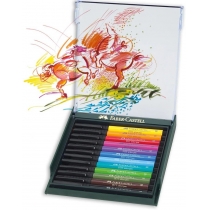 Набір ручок-пензликів капілярних  Faber Castell PITT ARTIST PEN "BRUSH" BASIC 12 кольорів