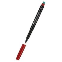 Маркер перманентний Faber-Castell Multimark OHP +1525 M (1,0 мм) червоний