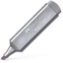 Маркер текстовий Faber-Castell Highlighter TL 46 Metallic Silver, колір срібний