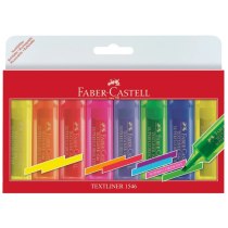 Набір маркерів текстових Faber-Castell Textliner 1546 Superfluor 8 шт. (6 + 2 жовтих)