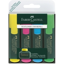 Набір маркерів текстових Faber-Castell Textliner REFILL 1548 (4 кольори)