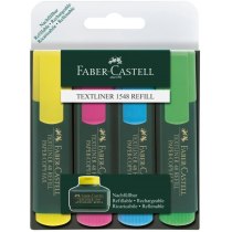 Набір маркерів текстових Faber-Castell Textliner REFILL 1548 (4 кольори)