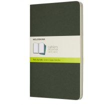 Набор тетрадей (3 шт.) Moleskine Cahier 13 х 21 см / Нелинованный Зеленый