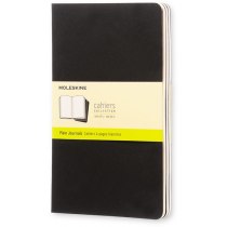 Набір зошитів (3 шт.) Moleskine Cahier 13 х 21 см / Нелінований Чорний