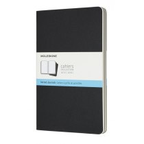 Набір зошитів (3 шт.) Moleskine Cahier 13 х 21 см / Точка Чорний