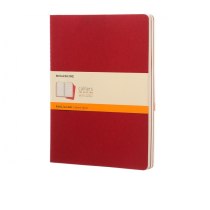 Набір зошитів (3 шт.) Moleskine Cahier 19 х 25 см / Лінійка Бордо