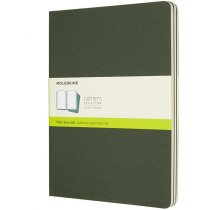 Набір зошитів (3 шт.) Moleskine Cahier 19 х 25 см / Нелінований Зелений