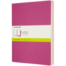 Набір зошитів (3 шт.) Moleskine Cahier 19 х 25 см / Нелінований Кінетичний Рожевий