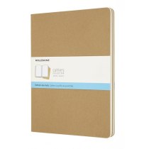 Набір зошитів (3 шт.) Moleskine Cahier 19 х 25 см / Точка Беж