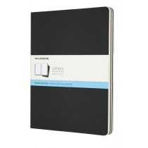 Набор тетрадей (3 шт.) Moleskine Cahier 19 х 25 см / Точка Черный