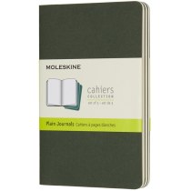 Набір зошитів (3 шт.) Moleskine Cahier 9 х 14 см / Нелінований Зелений