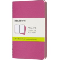 Набор тетрадей (3 шт.) Moleskine Cahier 9 х 14 см / Нелинованный Розовый