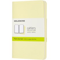 Набір зошитів (3 шт.) Moleskine Cahier 9 х 14 см / Нелінований Ніжний Жовтий