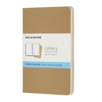 Набір зошитів (3 шт.) Moleskine Cahier 9 х 14 см / Точка Беж