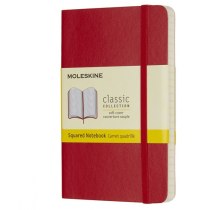 Записник Moleskine Classic 9 х 14 см / Клітинка Червоний М’який