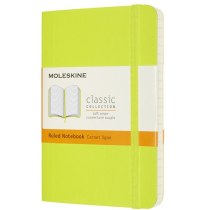 Записник Moleskine Classic 9 х 14 см / Лінійка Лимонний Зелений М'який