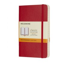 Записник Moleskine Classic 9 х 14 см / Лінійка Червоний М’який