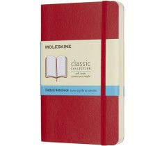 Записник Moleskine Classic 9 х 14 см / Точка Червоний М’який