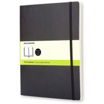 Записник Moleskine Classic 19 х 25 см / Нелінований Чорний М’який