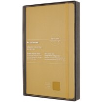 Записник Moleskine Leather 13 х 21 см / Лінійка Бурштин