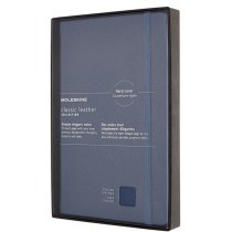 Записник Moleskine Leather 13 х 21 см / Лінійка Синій