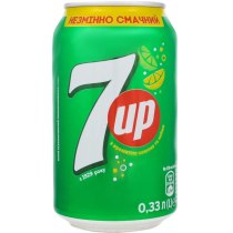 Напій 7UP,  з/б 0,33л