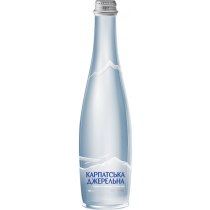 Вода мінеральна Карпатська Джерельна, негазована  пляшка скляна 0,5 л