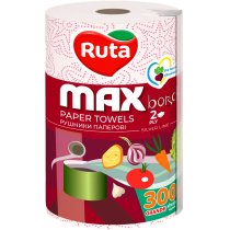 Рушники паперові Ruta Max 1рул 2ш білі