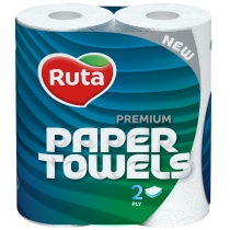 Рушники паперові Ruta Premium 2рул 2ш білі