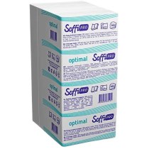 Рушники Vскладання 17г/м 2ш. білий 200шт.SoffiPRO Optimal 210*230