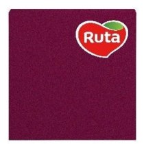 Серветки Ruta тришарові 33х33см бордові 20шт