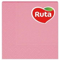 Серветки Ruta тришарові 33х33см світло-рожеві 20шт
