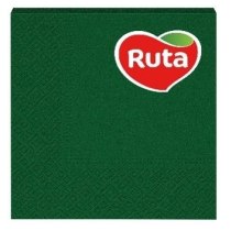 Серветки Ruta тришарові 33х33см темно-зелені 20шт
