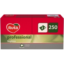 Серветки Ruta Professional двошарові червоні 250шт