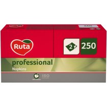 Серветки Ruta Professional двошарові червоні 250шт