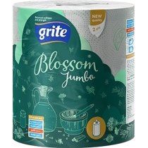 Рушники Grite  Blossom Jumbo  1 roll  2 шари білі