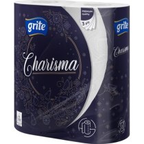 Рушники Grite Charisma pure white 2 рулони 4 шари білі