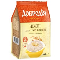Хлопья овсяные Нежные Добродия 400г (ПП)