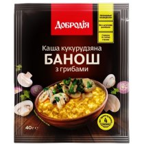 Каша кукурузная  «Банош с грибами» Добродия быстрого приготовления 40г (ПП)