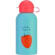 Дитяча пляшка для води, CoolForSchool, Strawberry, 500 мл., блакитна