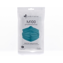 Медична маска Abifarm М100 professional з індикатором вологості, 4-шарова стерильна біорозкладні (5