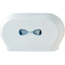 Тримач туалетного паперу на два рулони Mar Plast Jumbo, пластик білий