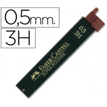 Грифель для механічного олівця Faber-Castell Super-Polymer 3Н (0,5 мм), 12 штук в пеналі